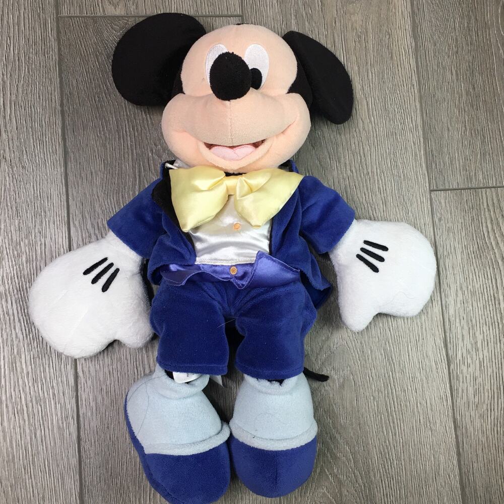 Disney Store Mickey Mouse Plush Disneyland Guest Star Day Tuxedo Stuffed Toy 17"